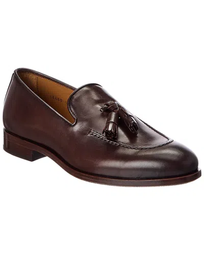 Antonio Maurizi Leather Loafer In Brown