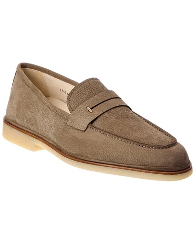 Antonio Maurizi Leather Loafer In Brown
