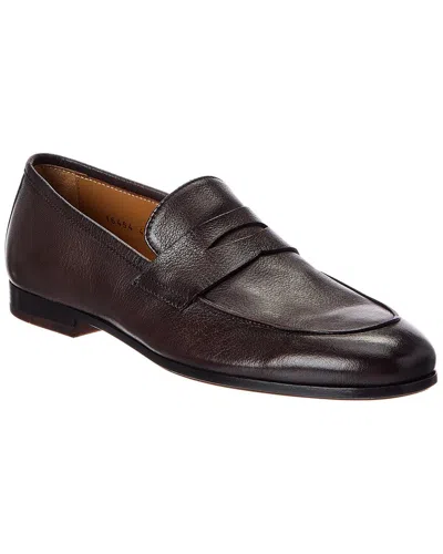 Antonio Maurizi Leather Loafer In Burgundy