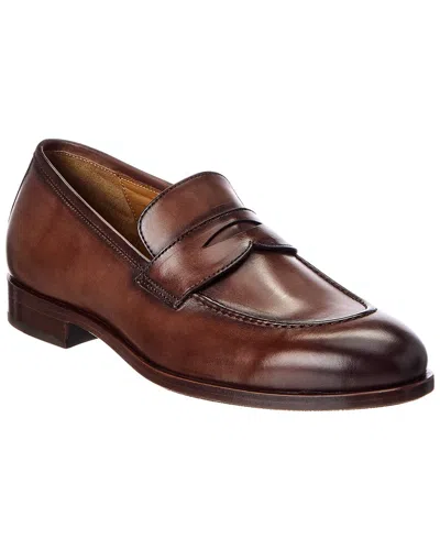 Antonio Maurizi Leather Loafer In Brown