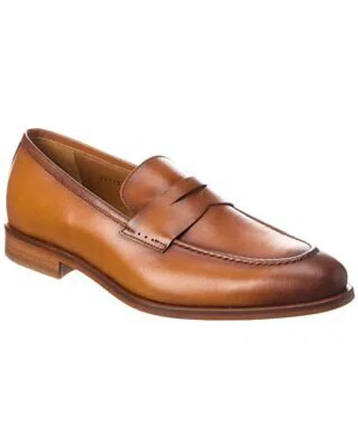 Pre-owned Antonio Maurizi Leather Loafer Men's In Brown