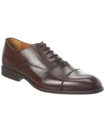Pre-owned Antonio Maurizi Leather Oxford Men's In Brown