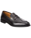 Antonio Maurizi Leather Penny Loafer In Black