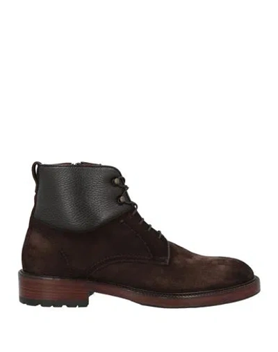 Antonio Maurizi Man Ankle Boots Dark Brown Size 8 Leather