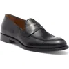 Antonio Maurizi Leather Penny Loafer In Nero