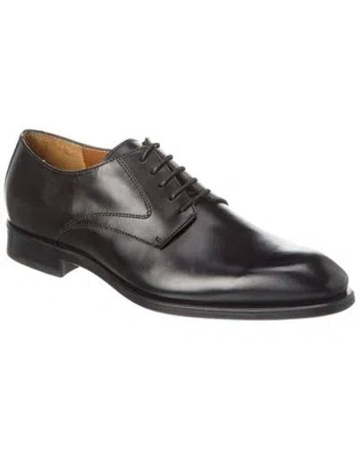 Pre-owned Antonio Maurizi Plain Toe Leather Oxford Men's In Black