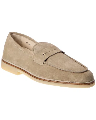 Antonio Maurizi Suede Loafer In Neutral