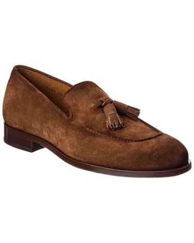 Antonio Maurizi Suede Loafer In Brown