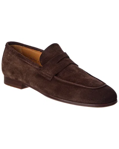 Antonio Maurizi Suede Loafer In Brown