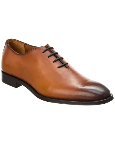 Antonio Maurizi Whole Cut Leather Oxford In Brown