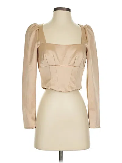 Pre-owned Antonio Melani 3/4 Sleeve Blouse In Brown