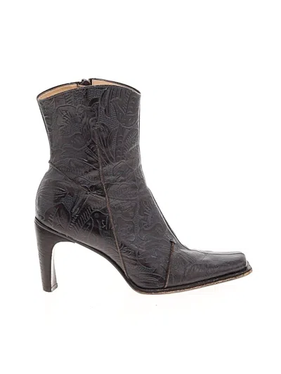 Pre-owned Antonio Melani Ankle Boots In Gray