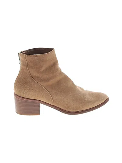 Pre-owned Antonio Melani Ankle Boots In Tan