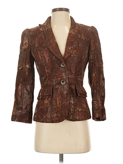 Pre-owned Antonio Melani Blazer Jacket In Brown