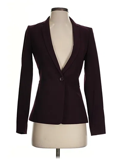Pre-owned Antonio Melani Blazer Jacket In Burgundy