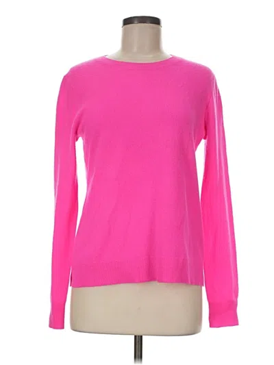 Pre-owned Antonio Melani Cashmere Pullover Sweater In Pink