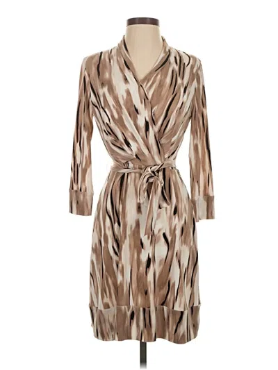 Pre-owned Antonio Melani Casual Dress In Brown