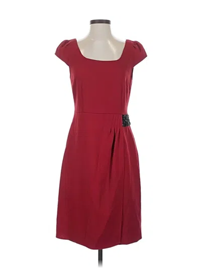 Pre-owned Antonio Melani Casual Dress In Burgundy