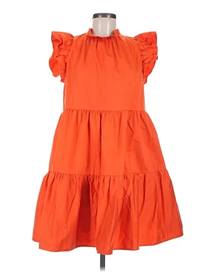 Pre-owned Antonio Melani Casual Dress In Orange