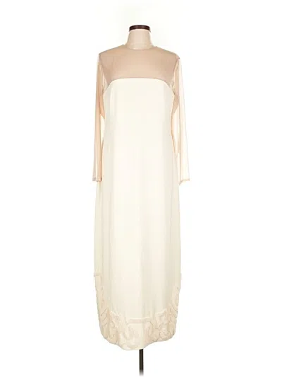 Pre-owned Antonio Melani Casual Dress In White