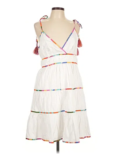 Pre-owned Antonio Melani Casual Dress In White