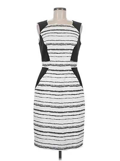 Pre-owned Antonio Melani Casual Dress In White