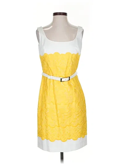 Pre-owned Antonio Melani Casual Dress In Yellow