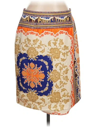 Pre-owned Antonio Melani Casual Skirt In Orange