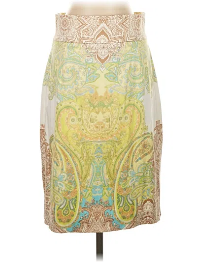 Pre-owned Antonio Melani Casual Skirt In Yellow