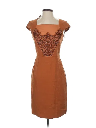 Pre-owned Antonio Melani Cocktail Dress In Brown