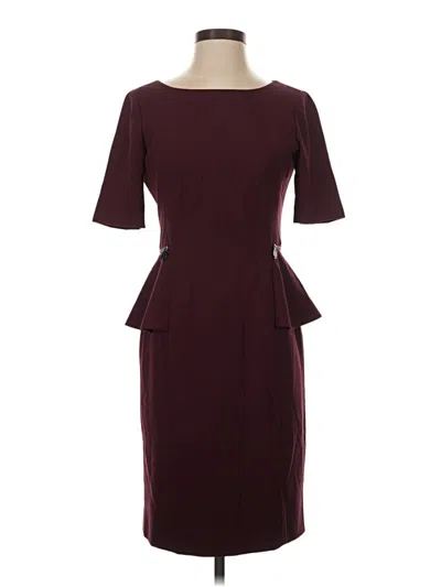Pre-owned Antonio Melani Cocktail Dress In Burgundy