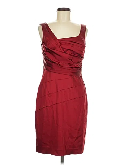 Pre-owned Antonio Melani Cocktail Dress In Burgundy