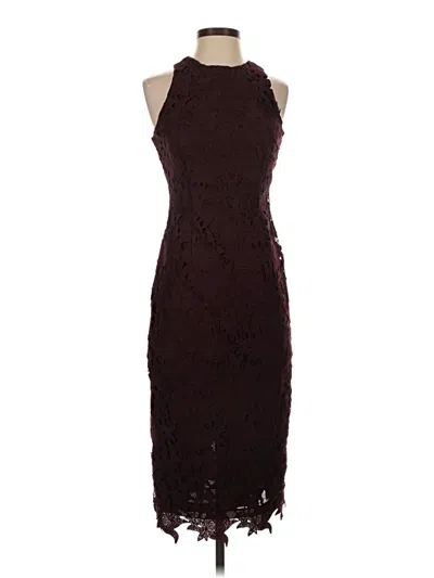 Pre-owned Antonio Melani Cocktail Dress In Burgundy