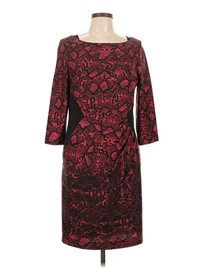 Pre-owned Antonio Melani Cocktail Dress In Burgundy