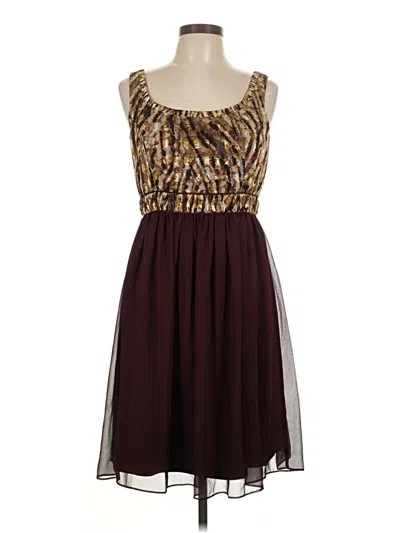 Pre-owned Antonio Melani Cocktail Dress In Burgundy