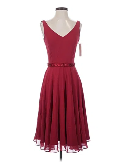 Pre-owned Antonio Melani Cocktail Dress In Burgundy