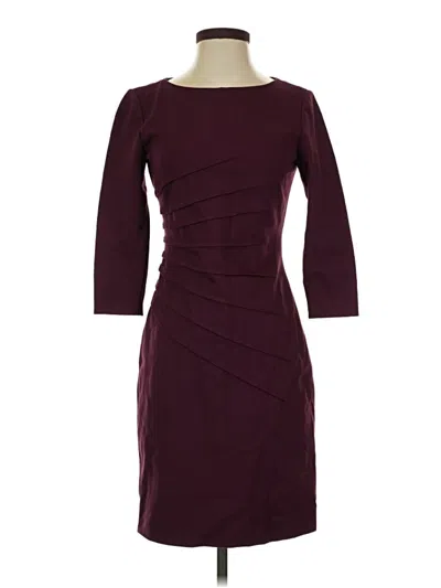 Pre-owned Antonio Melani Cocktail Dress In Burgundy