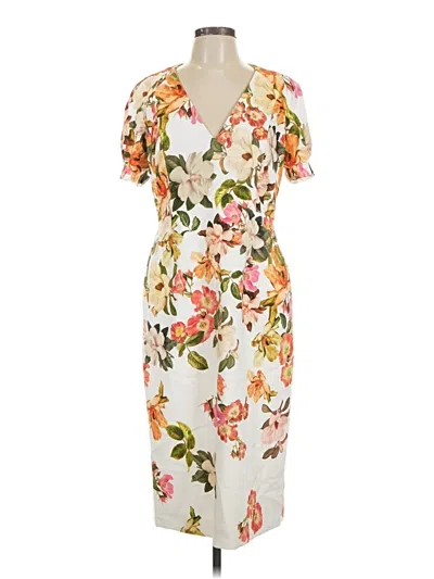 Pre-owned Antonio Melani Cocktail Dress In Ivory