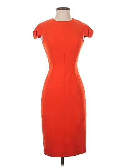 Pre-owned Antonio Melani Cocktail Dress In Orange