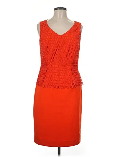 Pre-owned Antonio Melani Cocktail Dress In Orange