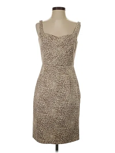 Pre-owned Antonio Melani Cocktail Dress In Tan