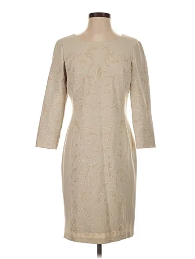Pre-owned Antonio Melani Cocktail Dress In Tan