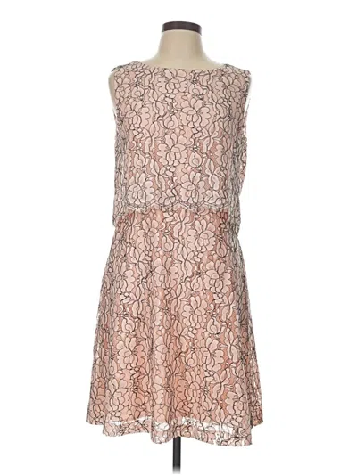 Pre-owned Antonio Melani Cocktail Dress In Tan