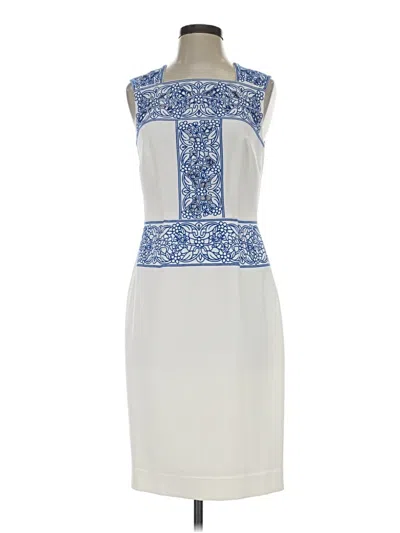 Pre-owned Antonio Melani Cocktail Dress In White