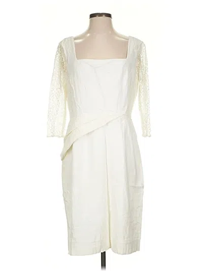 Pre-owned Antonio Melani Cocktail Dress In White