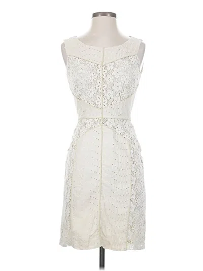 Pre-owned Antonio Melani Cocktail Dress In White