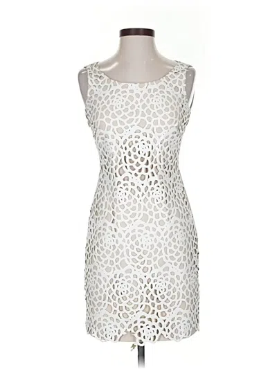 Pre-owned Antonio Melani Cocktail Dress In White