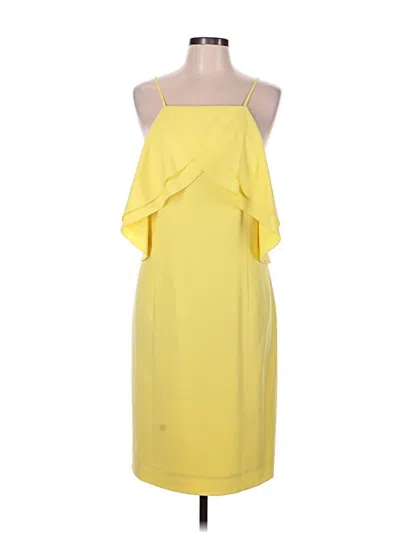 Pre-owned Antonio Melani Cocktail Dress In Yellow