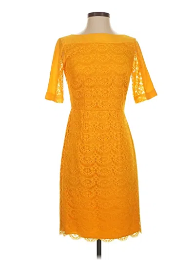 Pre-owned Antonio Melani Cocktail Dress In Yellow
