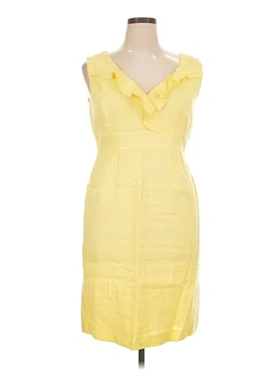 Pre-owned Antonio Melani Cocktail Dress In Yellow